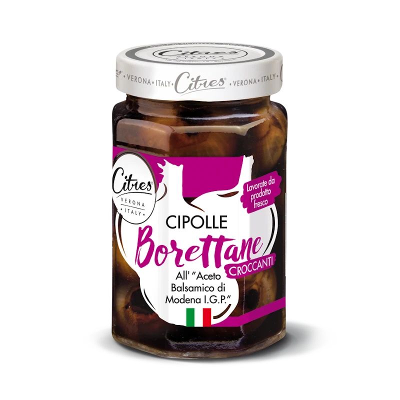 Cebulki Borettane w occie balsamicznym z Modeny IGP - Citres 290g