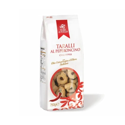 Taralli z papryką peperoncino Fiore di Puglia 250g