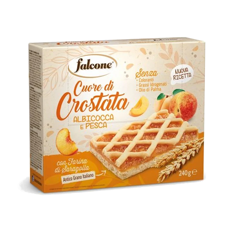 Tarta morelowo-brzoskwiniowa Crostata Pesca - Falcone 240g