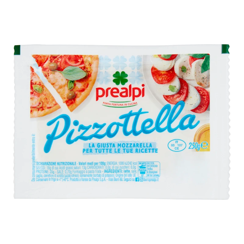 Ser Mozzarella Pizzotella - PreAlpi 250g