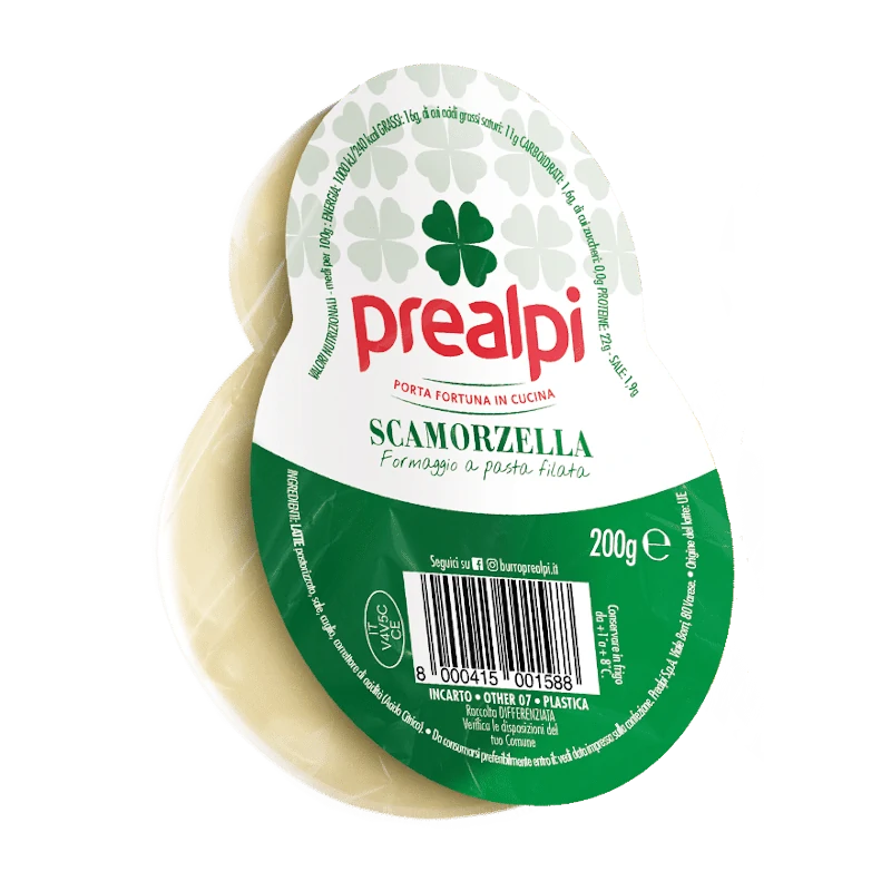 Włoski ser Scamorza Bianca - Scamorzella PreAlpi 200g