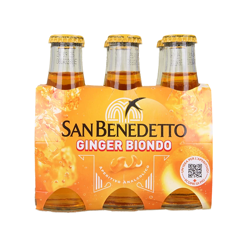 Napój gazowany Aperitivo ginger biondo San Benedetto 6x100ml