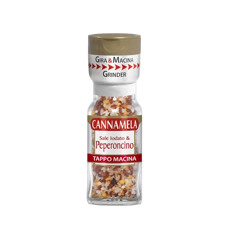 Sól morska i peperoncino - młynek Cannamela 48g