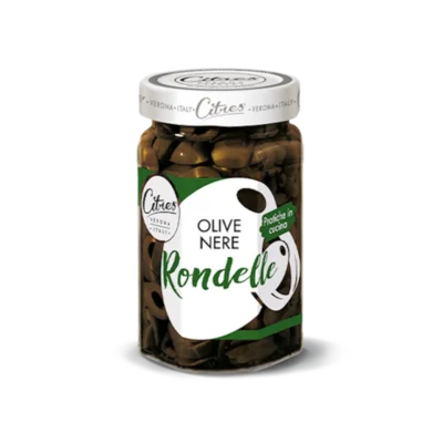 Oliwki czarne krojone Rondelle Citres 290g