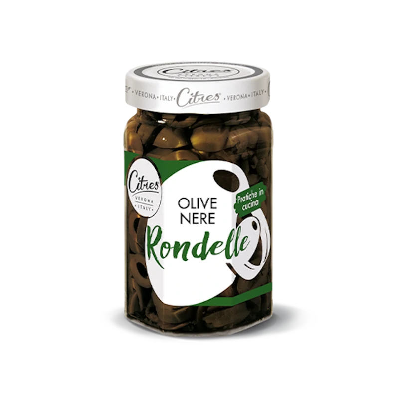 Oliwki czarne krojone Rondelle Citres 290g