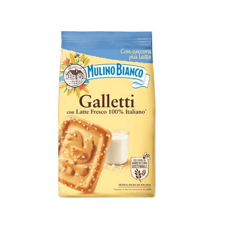 Mulino Bianco Galletti ciasteczka deserowe z cukrem 350g