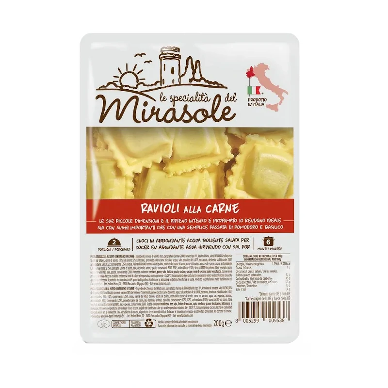 Ravioli z mięsem Mirasole 200g