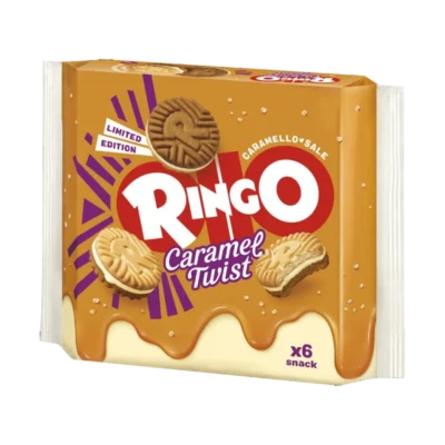 Ciastka karmelowe Ringo Twist Pavesi 165g