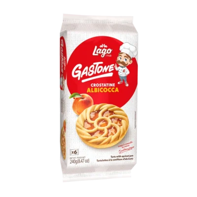 Ciastka z nadzieniem morelowym Crostatina Lago 240g