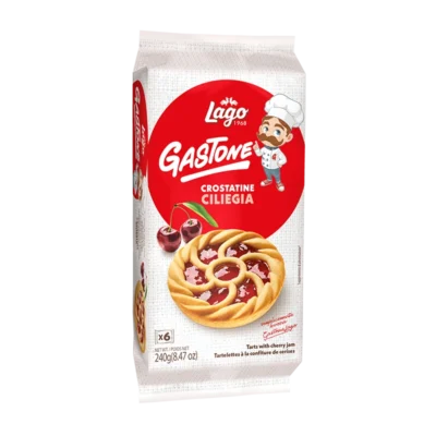 Ciastka z nadzieniem wiśniowym Crostatina Lago 240g