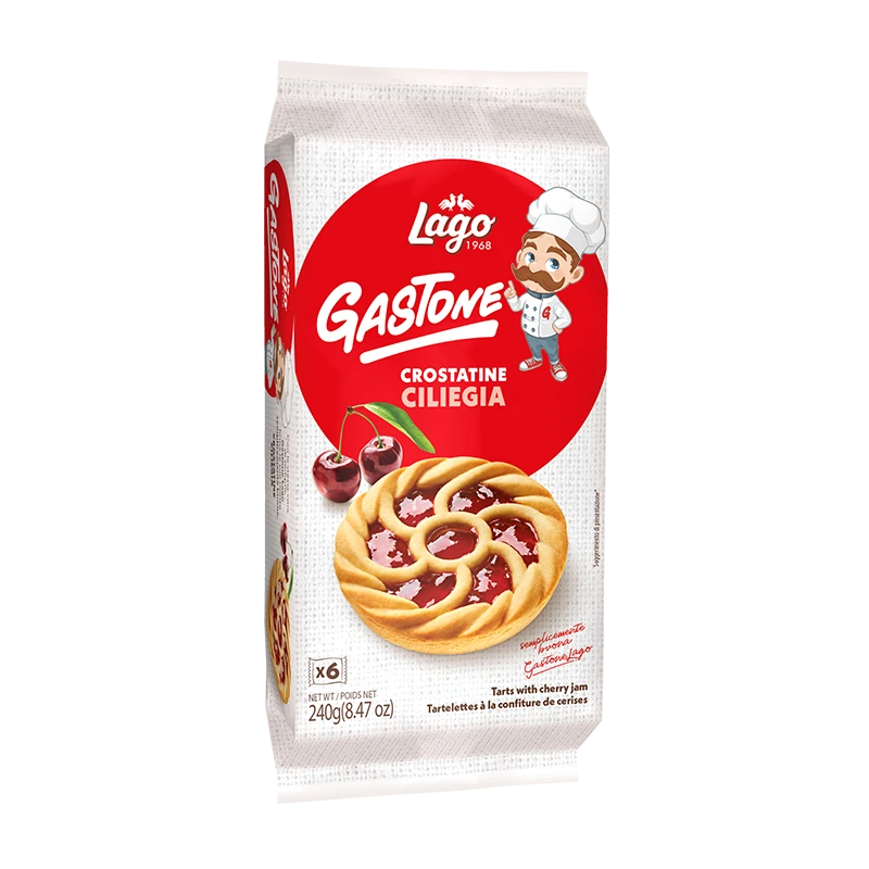 Ciastka z nadzieniem wiśniowym Crostatina Lago 240g