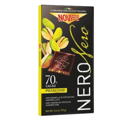 Czekolada z pistacjami Nero Pistacchio - Novi 75g