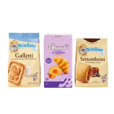 Prawdziwe Włoskie Śniadanie i Deser w Twoim Domu (100% Kultowe Słodycze z Italii) Zestaw