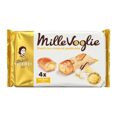 Ciasteczka Millevoglie crema o smaku waniliowym - Vicenzi 100g