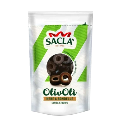 Oliwki czarne krojone - Sacla 75g