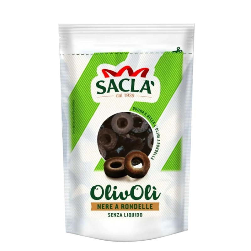 Oliwki czarne krojone - Sacla 75g