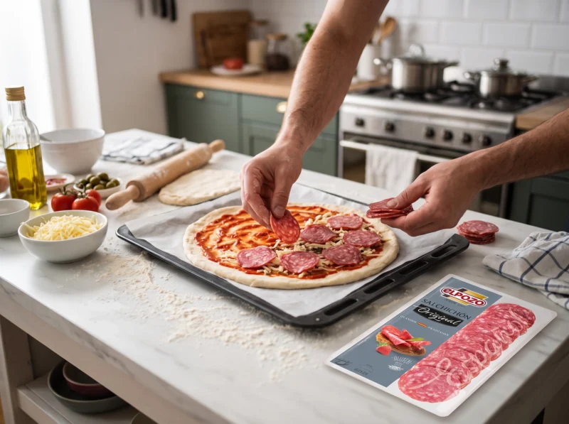 Salchichón ElPozo 80 g – kiełbasa dojrzewająca w plastrach | VeroItalia.pl