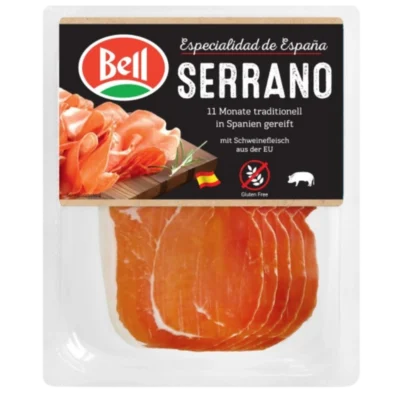 Szynka Serrano Bell 80 g – szynka dojrzewająca w plastrach | Veroitalia.pl